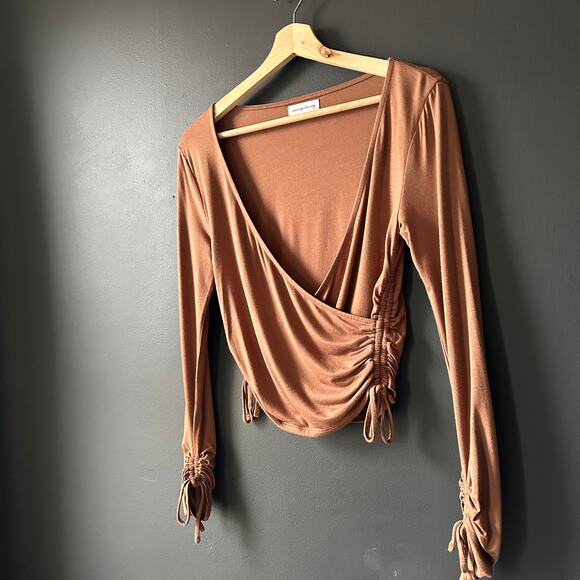 Lovers and Friends Dory Top Brown Size Small - Picture 11 of 12